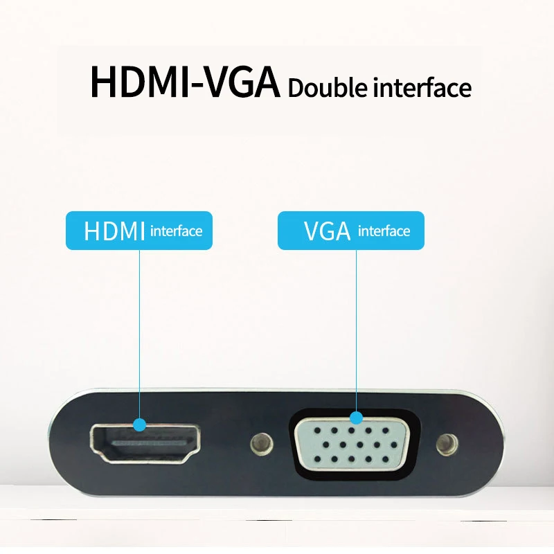 USB3.0 к HDMI/VGA адаптер дисплея Прочный USB C к 8 в 1 USB 3,0 HDMI RJ45 адаптер Micro-SD TF кардридер концентратор