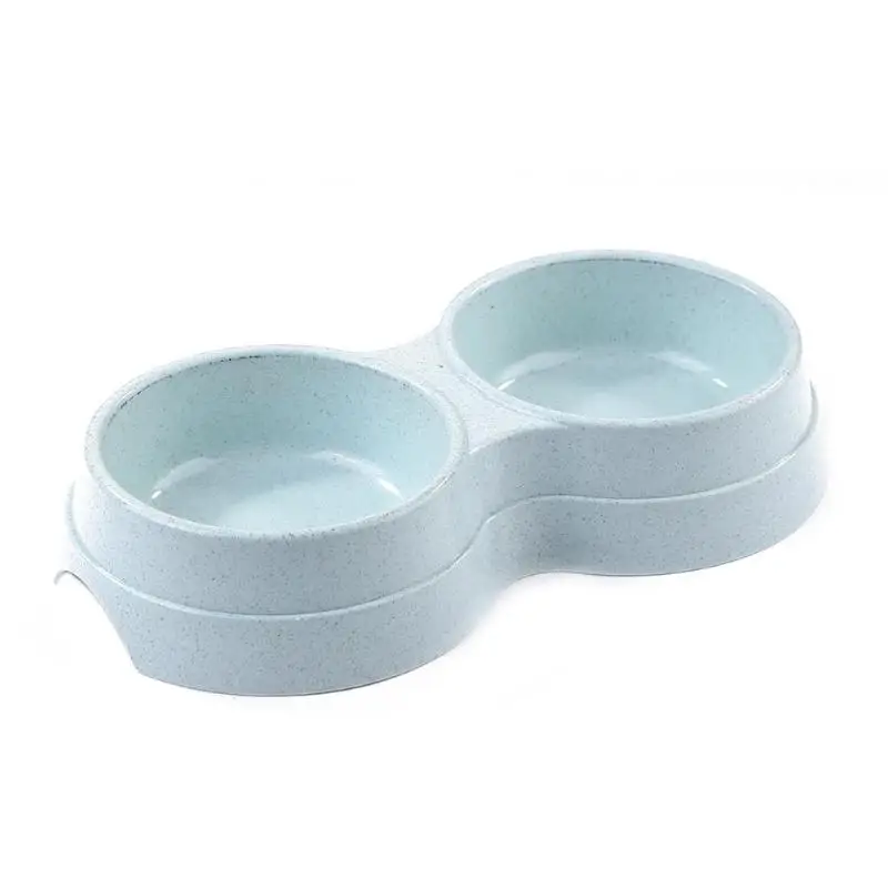 Собака с двумя чашами из нержавеющей стали, для щенков воды Bowl Универсальный кормушка для домашних животных принадлежности для кошек и собак кошек миска для воды 3 цвета