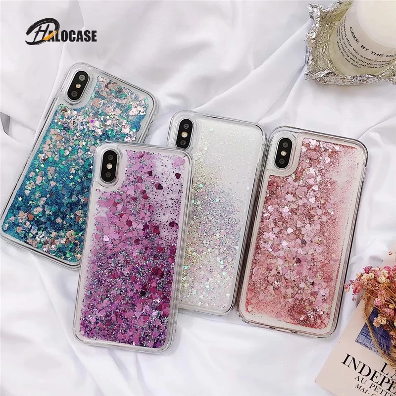 Зыбучих песков с блестками на голову и звездами для чехол iPhone 11 Pro MAX 6 7 8 6s плюс XS Max