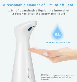 

200ML Automatic Liquid Soap Dispenser Smart Sensor Soap Dispensador Touchless ABS Soap Dispenser For Kitchen Bathroom Tools