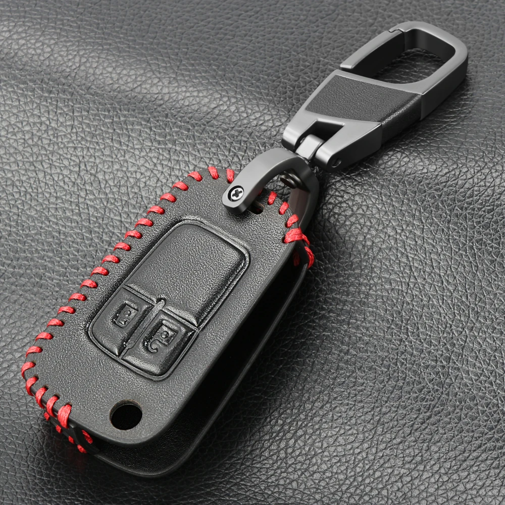 Fashion Leather keychain Car Key Cover Case For Chevrolet Cruze Epica Lova For OPEL VAUXHALL Astra H Insignia J Vectra C Corsa