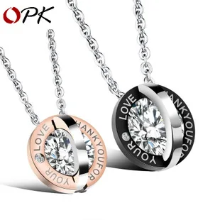 Trend INS Titanium Steel Accessories Cross Border Hot Sales Her KING His Queen Crown Couples Square Tag Necklace