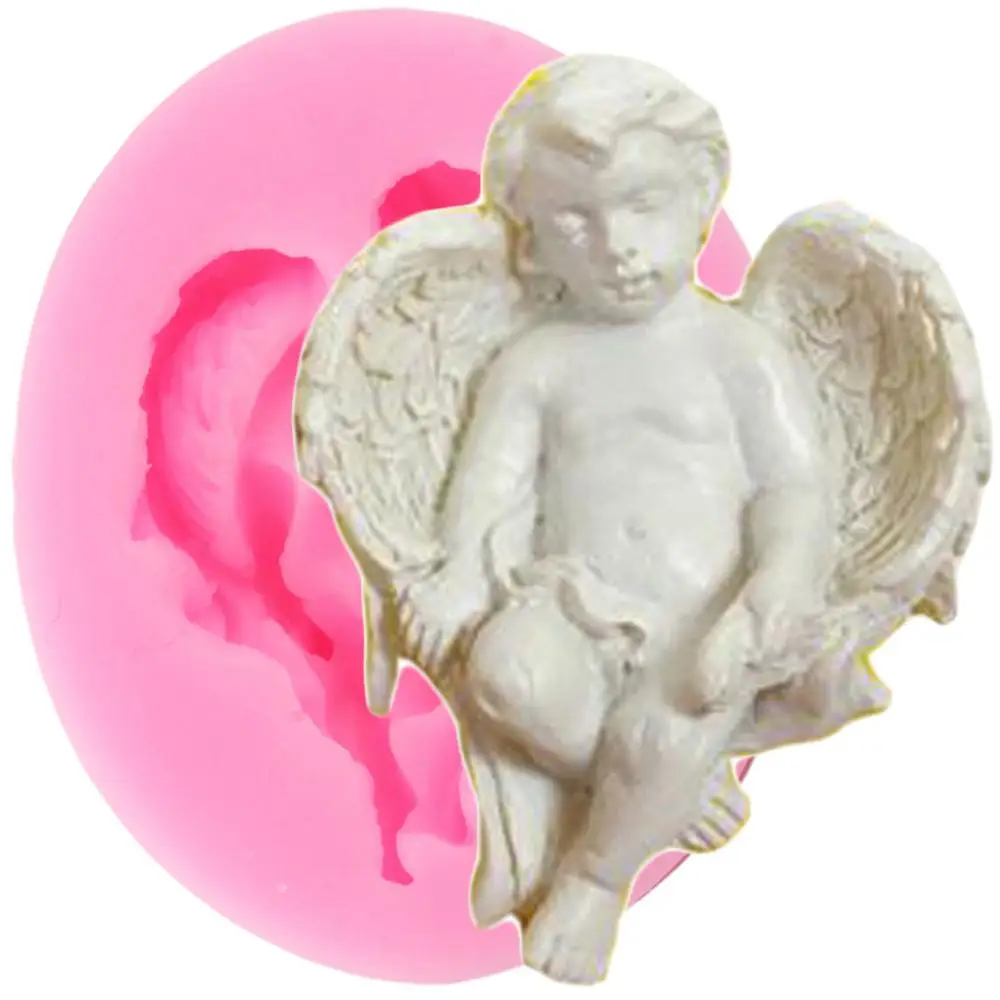 Mujiang Sugarcraft Angel Baby Border силиконовые формы помадка для кекса Форма торт декоративное устройство для шоколада формы для мастики