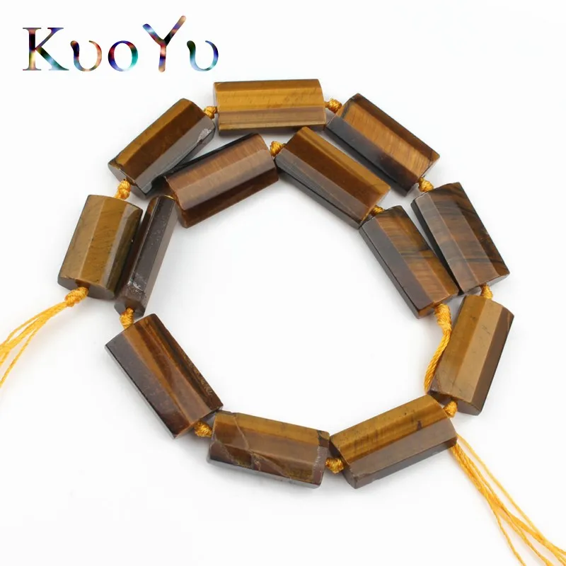 Yellow Tiger Eye 14x28 мм натуральный камень аметисты тигровый глаз Нефы каменные бусины прямоугольник Свободные Распорки бусины для самостоятельного изготовления ювелирных изделий кулон браслет - Цвет: Yellow Tiger Eye