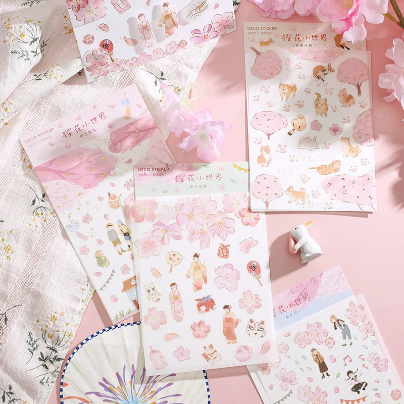 20 компл./1 лот Kawaii канцелярские наклейки нежный ветер дневник декоративные мобильные наклейки Скрапбукинг DIY ремесленные наклейки
