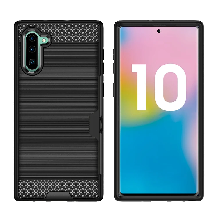 20 шт./лот Проводная карточка для рисования TPU+ PC корпус пластиковый жесткий чехол для samsung galaxy Note 8 9 10 10 Pro оболочка задняя крышка чехол - Цвет: Черный