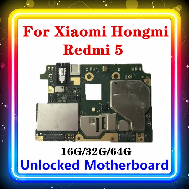 Для Xiaomi Hongmi Redmi 5 материнская плата 16G 32G 64G замененная с чипами Android OS для основная плата|Антенны мобильных