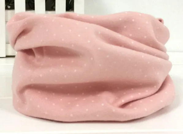 pink dot Solid Candy Color Baby Scarf Cotton Ring Scarf Children Neck Collar Boy Kids Neckerchief Autumn Winter Girls Scarf - Цвет: pink dot