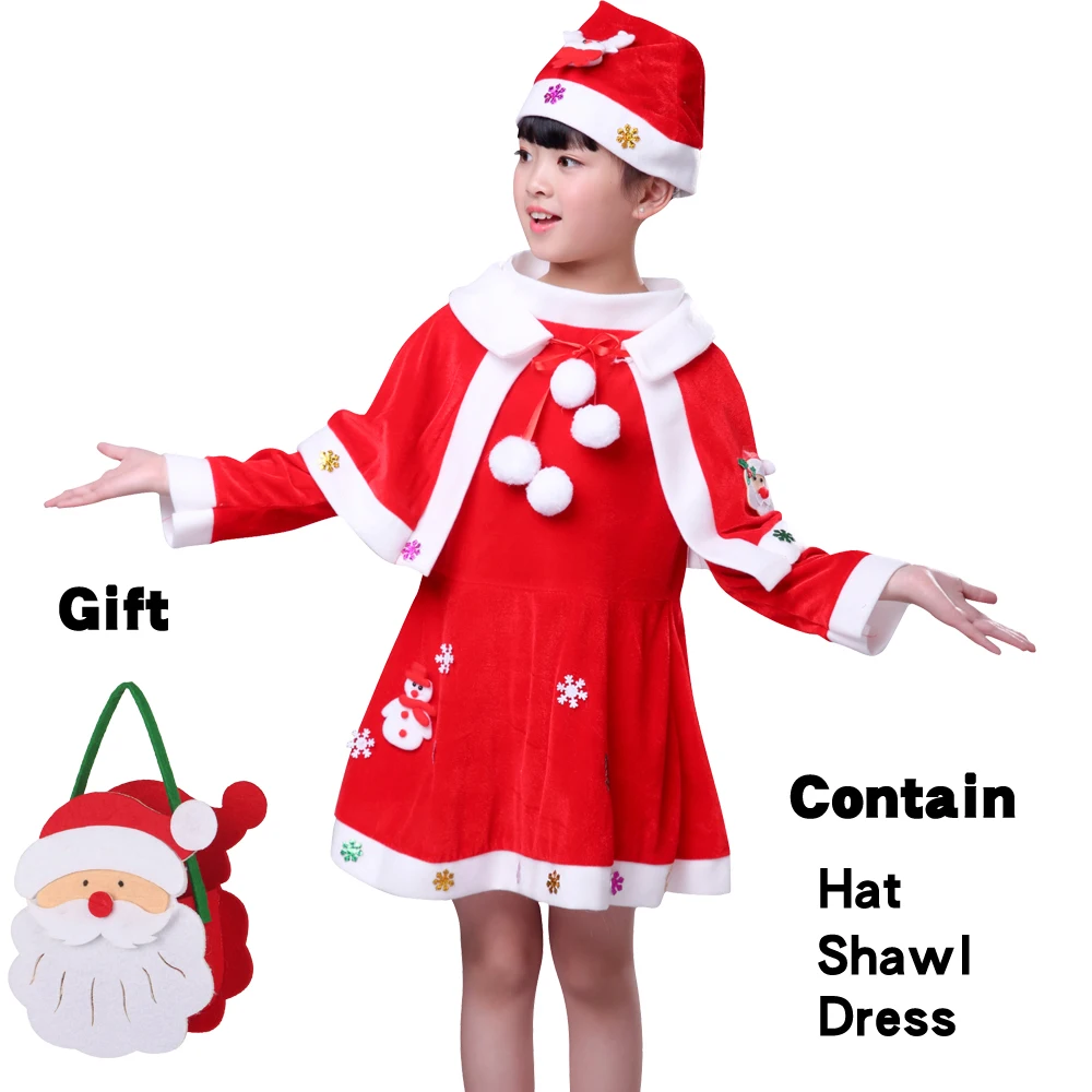 thumbnail image 1 of Disfraz de Papá Noel para Navidad, disfraz de Cosplay para niñas y niños, ropa de Papá Noel para Navidad, disfraz de Cosplay, 1 of 5