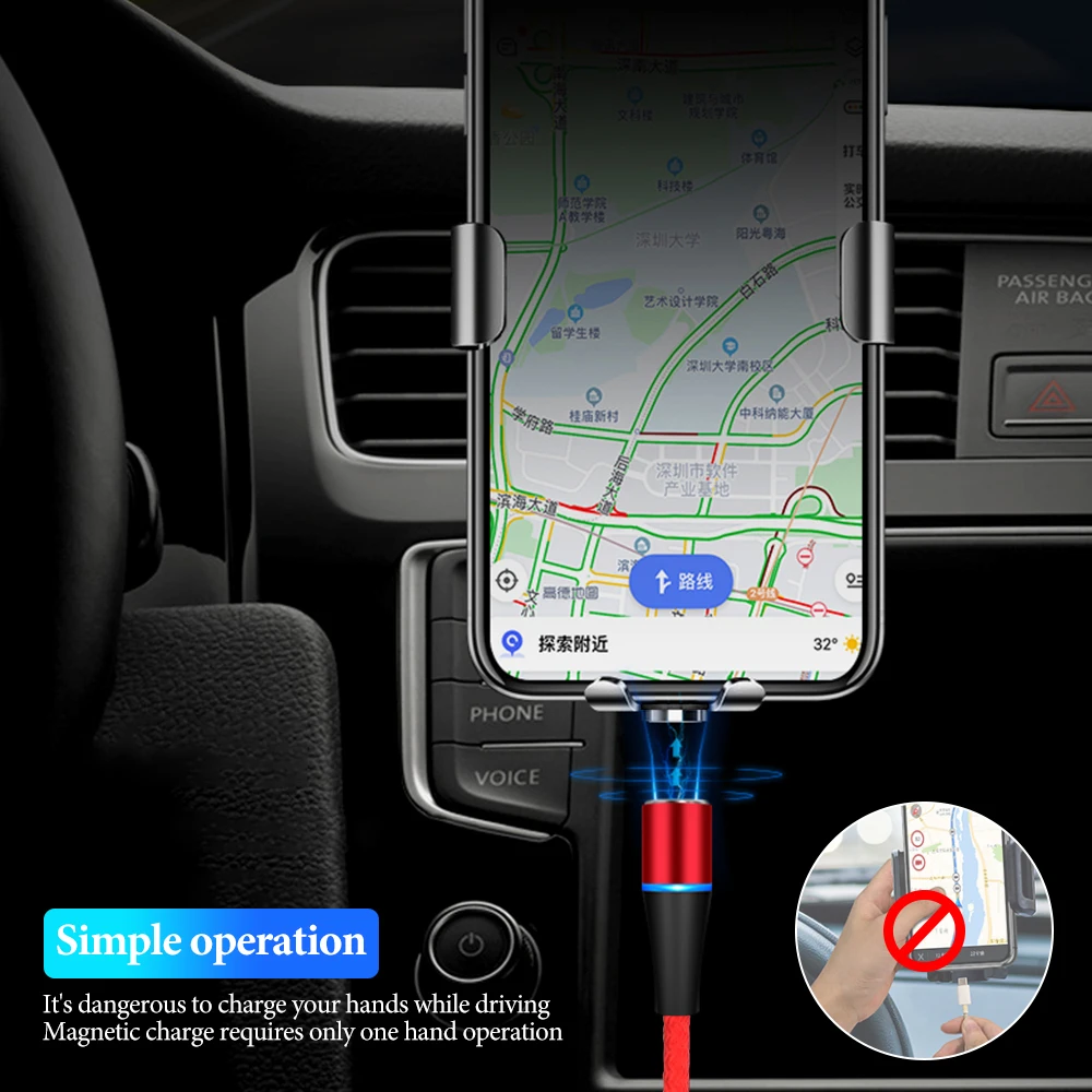 Магнитный кабель Micro usb type-C для samsung Galaxy, Xiaomi, для Android, быстрая зарядка, провод для передачи данных, 1 м, USBC, Тип C, магнитное зарядное устройство