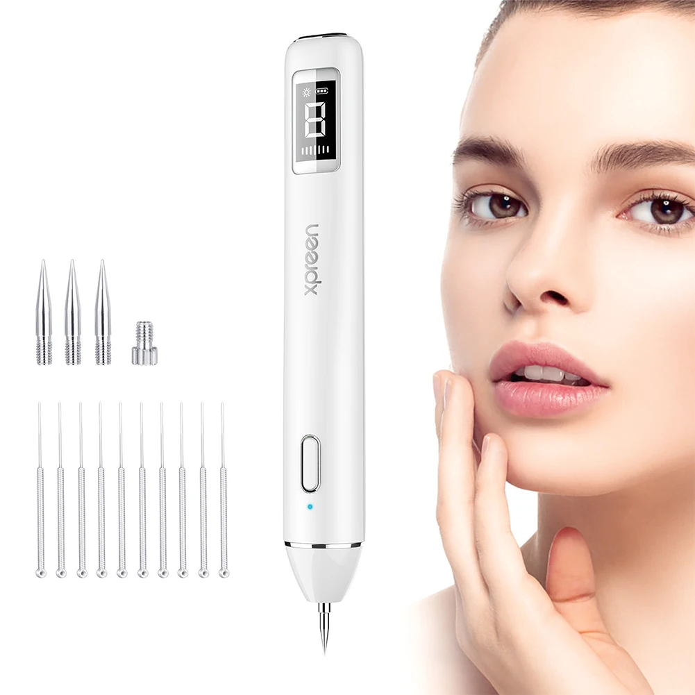 

Tool Small Adjustable Modes Skin Tag Plasma Mole Removal Pen Tattoo Pore Cleaner Machine Face Care LCD Display Spot Warts Home