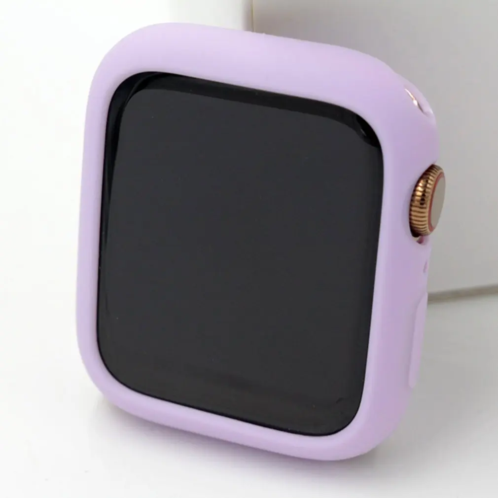 Защитный чехол для умных часов яркого цвета для Apple Watch 1 2 3 4 5, чехол из ТПУ для часов 38 42 40 44 мм