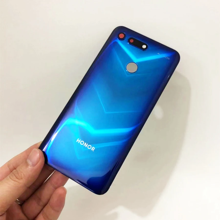 V20 Phantom Blue Оригинальная Стеклянная Крышка батарейного отсека задняя дверь корпус чехол для huawei honor V20 view 20/honor 20 с объективом камеры - Цвет: V20 Phantom Blue