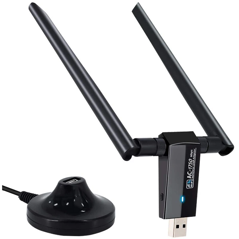 1750 Мбит/с USB WiFi адаптер 2X5DBi антенны Dual Band 5 8 ГГц/2 4 ГГц USB3.0 Беспроводной сетевая