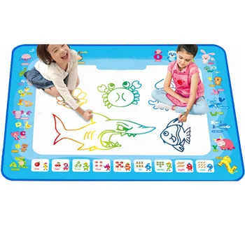 

Water Drawing 100x80cm Foldable Aqua Magic Funny Cartoon Kids Toy Coloring Painting Gift Writing Board Doodle Mat Safe Toddler