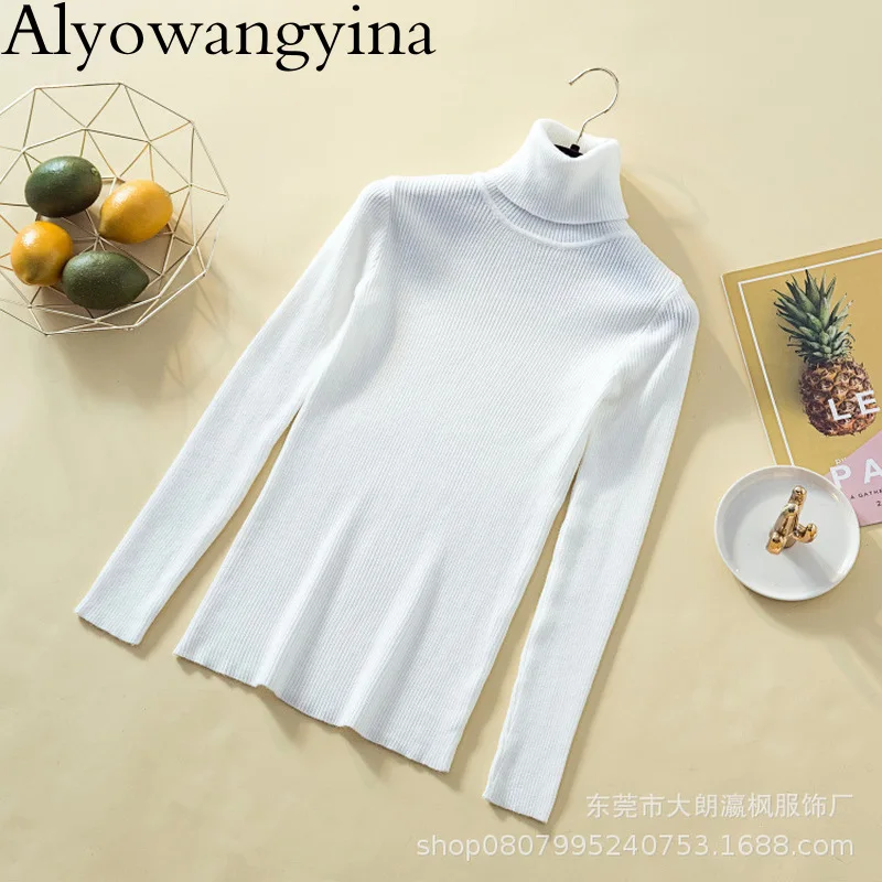 AlyowangyinaSweater Female Autumn Winter Cashmere Knitted Women Sweater And Pullover Female Tricot Jersey Jumper Pull A568