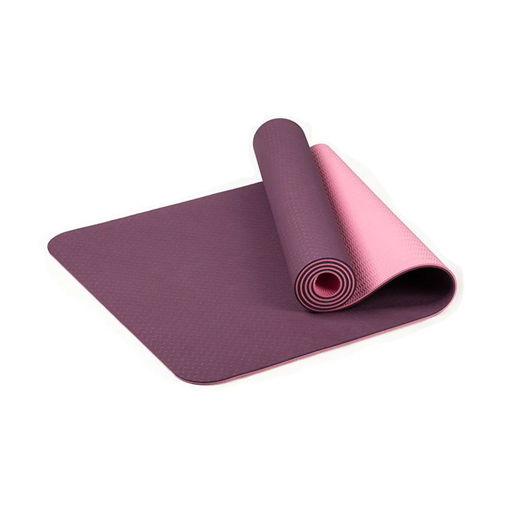 

Yoga Mat with Position Line Non Slip Carpet Mat For Beginner Environmental TPE Eco Friendly Non Slip Fitness Exercise Mat 25