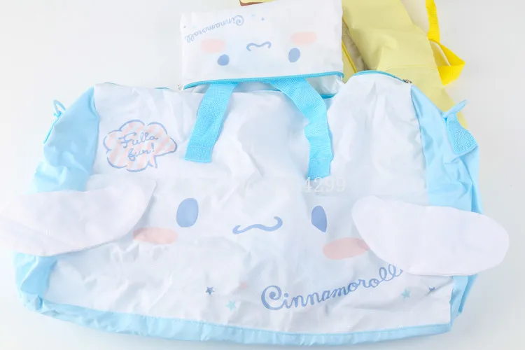 Новая мода My Melody Cinnamoroll помпон пурин для девочек женские большие складные дорожные сумки Детская сумка-мессенджер для детей