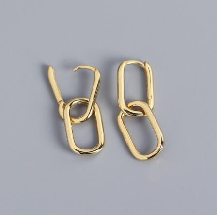Quality Stainless Steel Gold Geometric Small Hoop Earrings for Women Punk Hip-Hop Drop Earrings 2022 Trend Fashion Jewelry