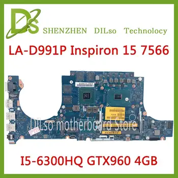 شراءKEFU LA-D991P اللوحة لديل انسبايرون 15 7566 7466 اللوحة I5-6300HQ GTX960 4GB CN-0RJ4MM اختبار 100%