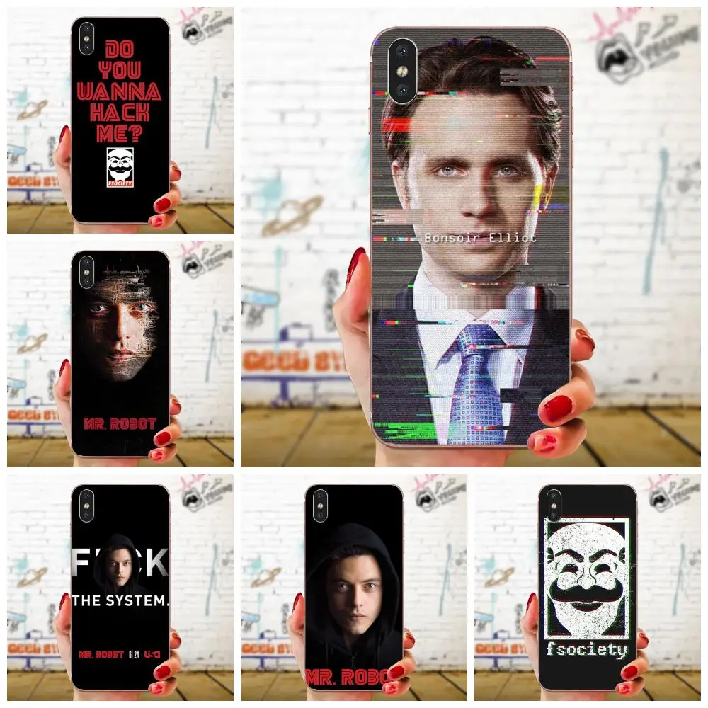 Soft Art Print Cover Case Mr Robot For Huawei Nova 2 V20 Y3II Y5 Y5II Y6 Y6II Y7 Y9 G8 G9 GR3 GR5 GX8 Prime 2019 | Мобильные