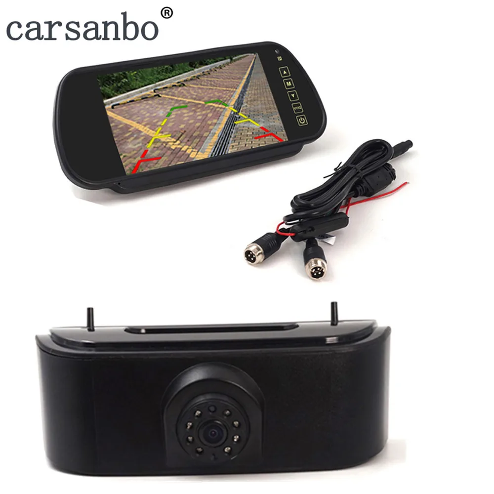 camera with monitor Автомобильный тормозной светильник резервная камера обратного хода для 2010- Nissan NV200 камера заднего вида с 7 дюймов автомобиля зеркало заднего вида монитор дополнительно - Название цвета: camera with monitor