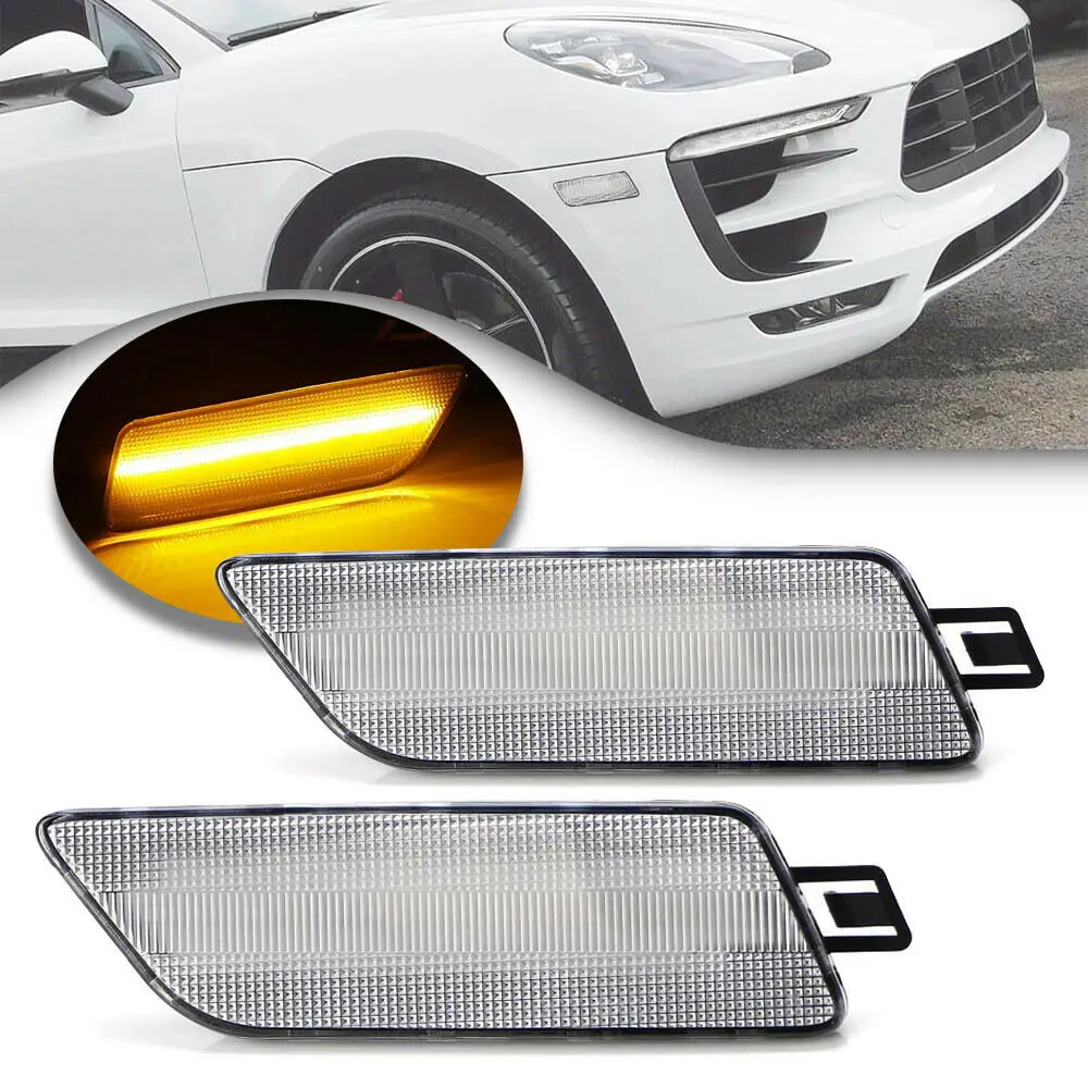 LedBumperSideMarkerTurnSignalLightforPorscheMacan20142015