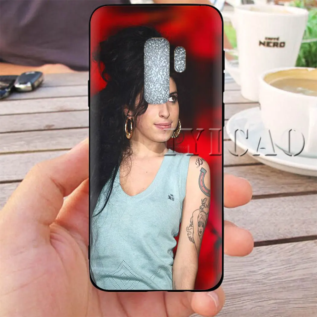 Эми Уайнхаус Мягкий силиконовый чехол для телефона для samsung A6 плюс A3 A5 A7 A8 A9 J6 A2 J4 крышка - Цвет: 19