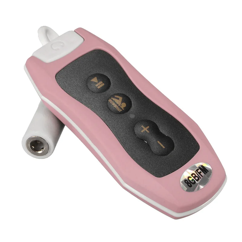 Pink 8GB MP3 Player Swimming Underwater Diving Spa+ FM Radio Waterproof Headphones - Цвет: Pink