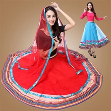 Женское традиционное индийское сари танцевальная одежда Цыганский танец живота карнавальные костюмы сценические вечерние экзотические Топ для танцев+ юбка