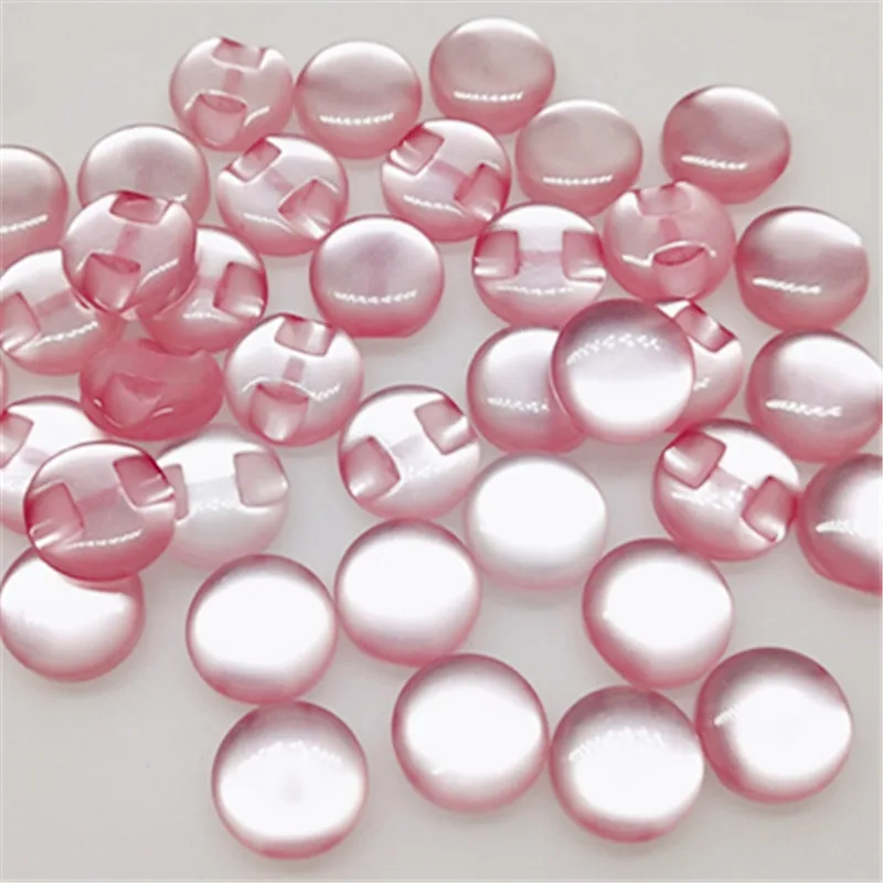 PINK 30/100 шт./упак. Детская одежда Карамельный цвет Кошачий глаз каменная Кнопка/швейная много E0007 - Цвет: PINK