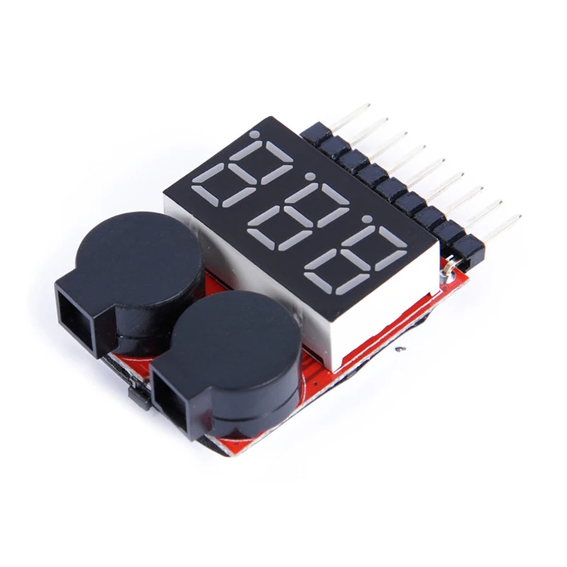 3 pezzi RC Car Cell Checker anello BB batteria Lipo allarme bassa tensione Indicatore di tensione voltmetro monitor cicalino Allarme 1-8S 2.7-3.8V - Image 3