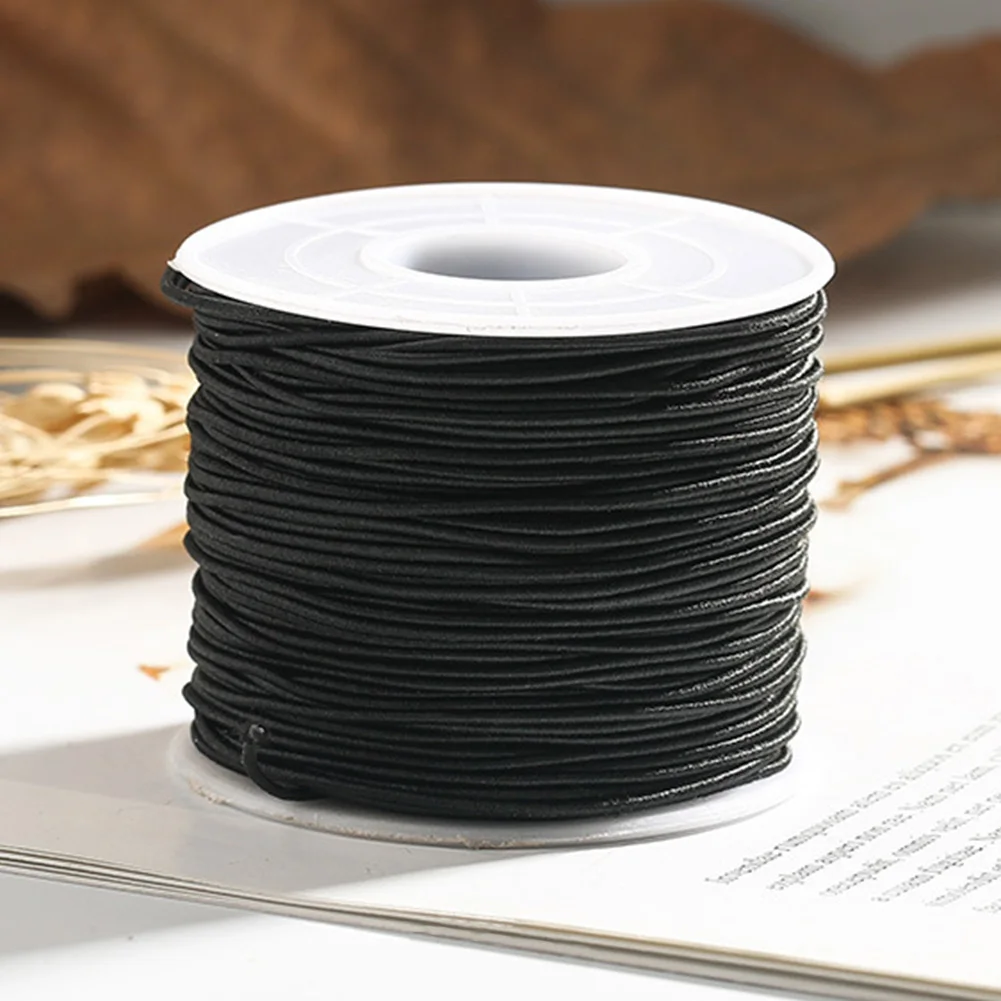 

Core Spun Round Rope Elastic Cord Sewing Accessories Roll DIY Craft High Stretch For Bracelet Jewelry Making Necklace Beading