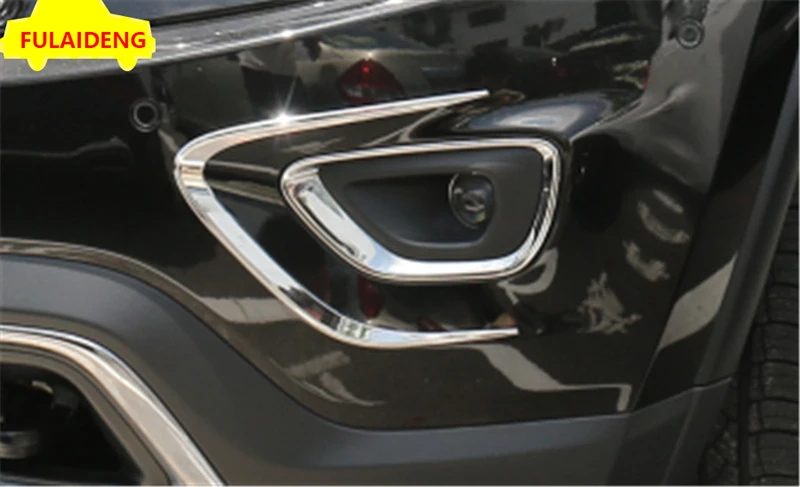2 шт. для Jeep Grand Cherokee- ABS хром передние противотуманные фары лампа век брови полосы крышка отделка автомобиля Стайлинг