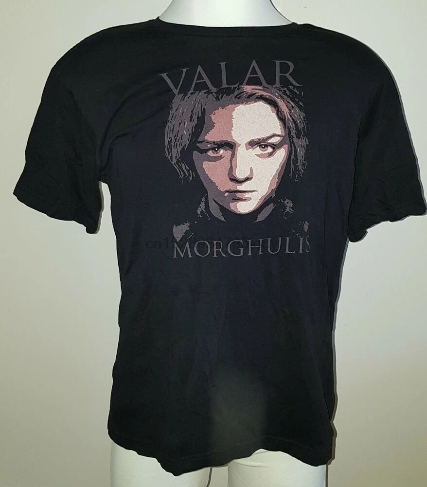 

L.A.T Arya Stark Valar Morghulis Size Lrg T-Shirt (Game Of Thrones)