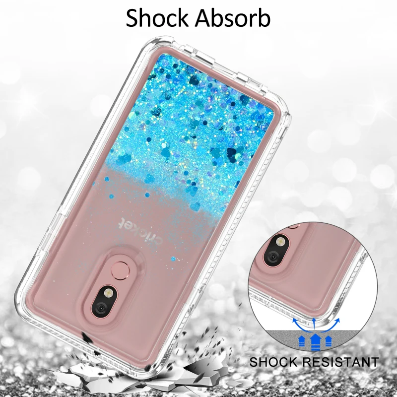 Жидкий зыбучий песок Любовь Сердце Блеск Bling чехол для телефона для LG Stylo 5 Чехол встроенный экран протектор жесткий противоударный чехол для LG