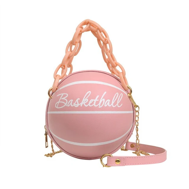 pink basketball bag