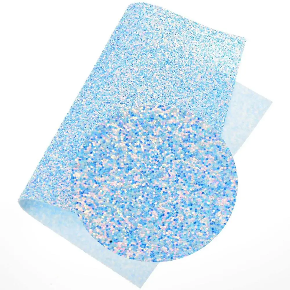Light Blue 22*30 см A4 Лоскутная блестящая искусственная кожа Блестящий бант Ткань DIY аксессуары ткань ручной работы лоскутный материал - Цвет: Light Blue