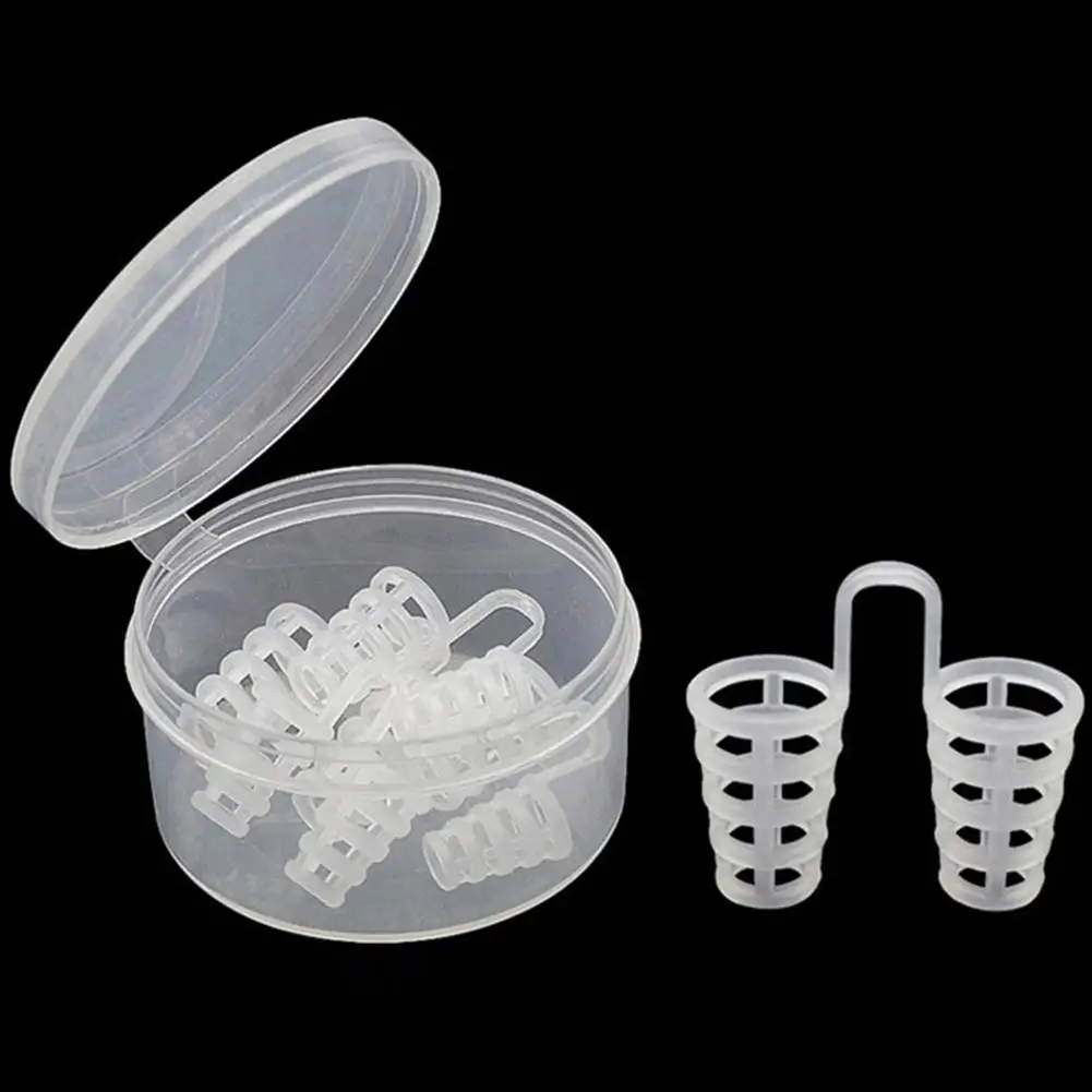 

Joylife 4Pcs Anti Snore Apnea Nose Clip Anti-Snoring Breathe Aid Relief Snoring Nose Breathing Apparatus Stop Snoring Devices