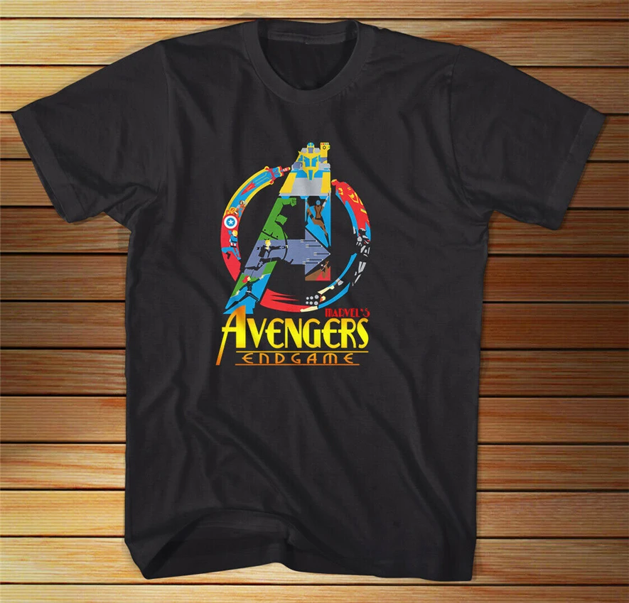 Avenger End Games 4-t-Shirt черная дизайнерская футболка всех размеров | Мужская одежда
