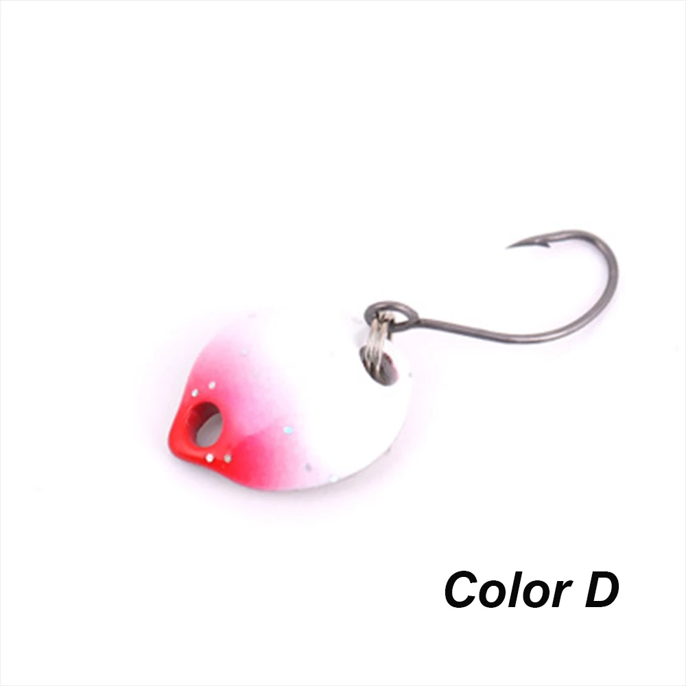 Kit d'appâts toupie cuillères de pêche en métal 5 pièces pour