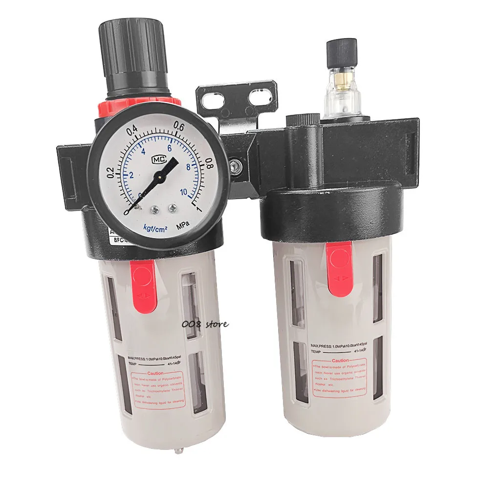 

BFC4000 Free Shipping 1/2" Air Filter Regulator Combination Lubricator ,FRL Two Union Treatment ,BFR4000 + BL4000