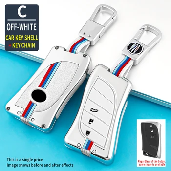 In lega di zinco auto Remote Key Case Cover Holder Shell Fob per Lexus NX ES UX US RC LX GX IS GS RX 200 250h 350h LS 450h 260h 300h - In lega di zinco auto Remote Key Case Cover Holder Shell Fob per Lexus NX