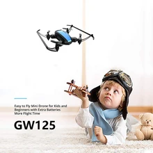Mini Drone cadeau d'anniversaire pour enfants 6 axes gyroscope 2.4G 4CH Micro Drones RC hélicoptère poche quadrirotor Dron jouet VS H36 E61 S9W(China)