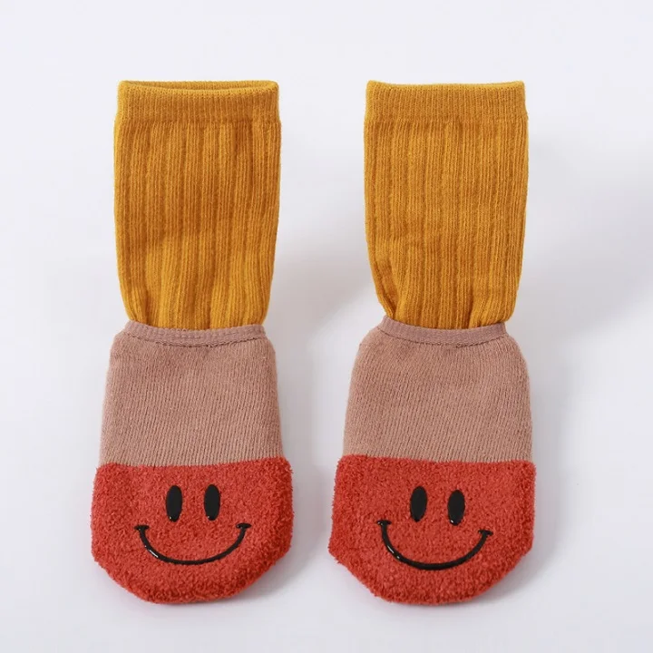 2 шт./компл. мультфильм Детские носки нескользящие милые зимняя одежда для мальчиков и девочек, носки-тапочки носки для малышей модные стильные осенние носки От 0 до 3 лет - Цвет: 5