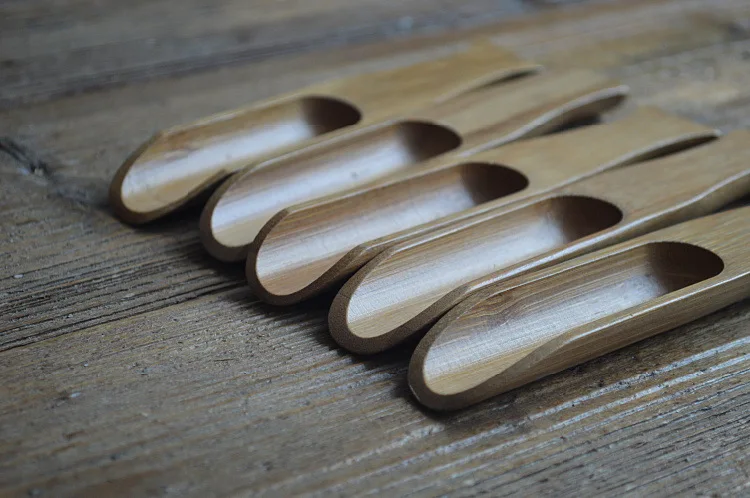 Kung Fu Tea Set Accessories Tea Ceremony with Zero Tea Ceremony Liujunzi Bamboo Tea Spoon cha chan Teaspoon Can Add Logo