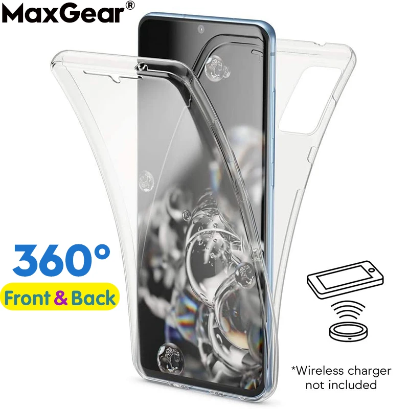 Clear TPU 360 Full Cover For Xiaomi Mi 10 Lite 8 SE A1 A2 Redmi Note 9S 8T 9 S 7 6 Pro K20 S2 8A 7A Soft Silicon Shockproof Case