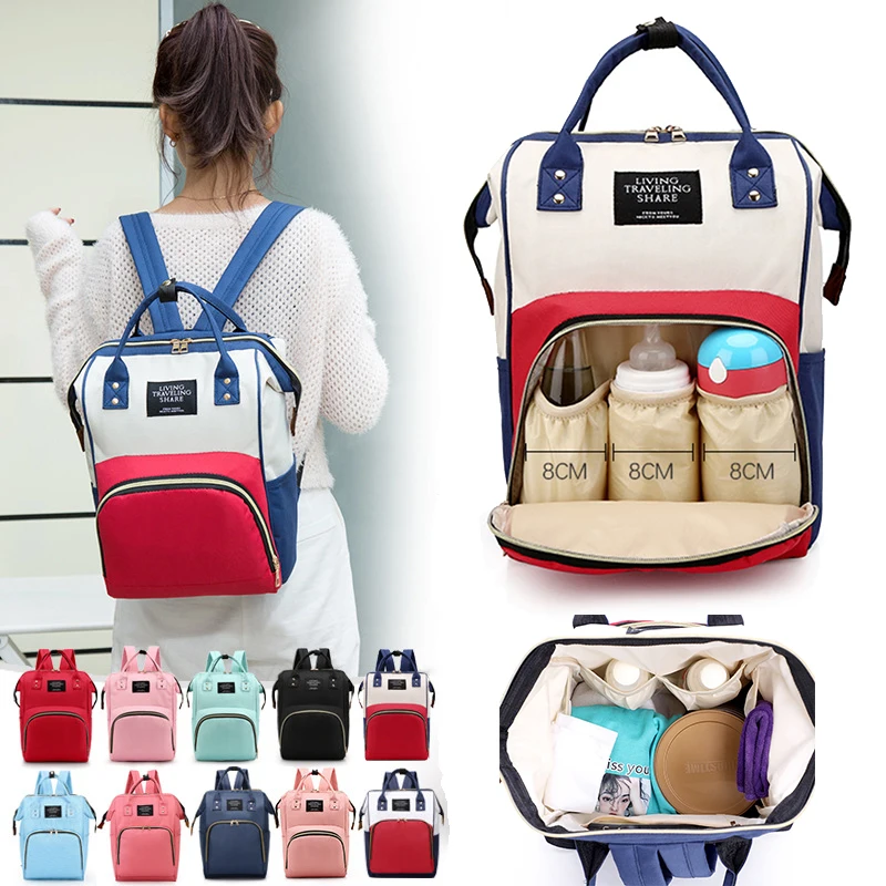  Fashion Mummy Maternity Nappy Bag Brand Large Capacity Outdoor Travel Diaper Bag Waterproof Baby Nu