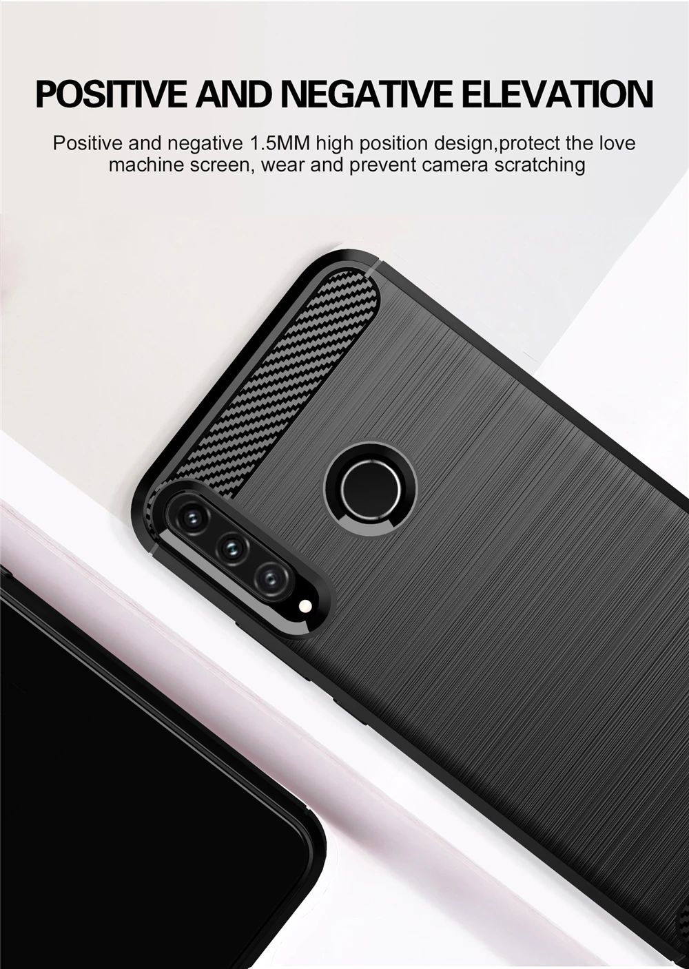 Sợi Carbon Bao Da Ốp Lưng Cho Huawei Y9S P40 Lite E P30 Pro Giao Phối 30 20 Lite Danh Dự 10i 9X 9 10 Lite 20 Pro Chắc Chắn Bảo Vệ Trường Hợp huawei silicone case