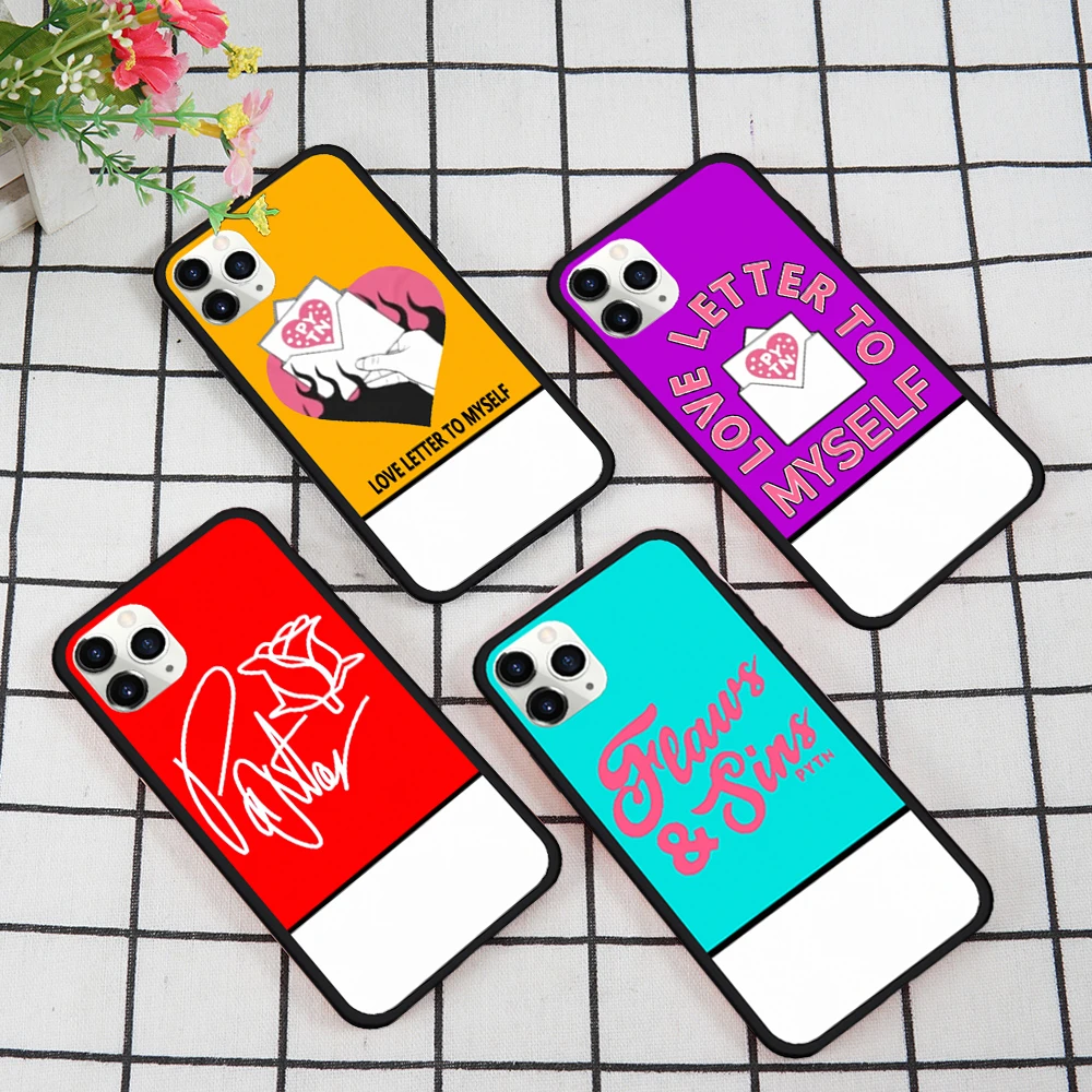 Мягкий ТПУ чехол JAMULAR с надписью Love To yourself для iPhone 11 Pro X XS XR Max 6 6S 7 8 Plus 9 SE2020 |